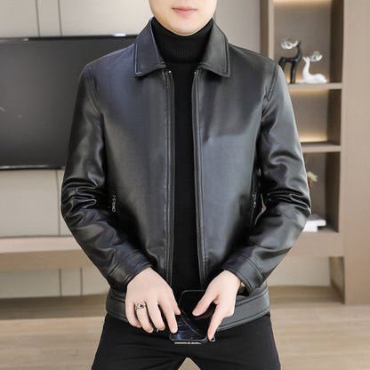 🔥2025 HOT SALE🔥Men's Fashion Casual Sheepskin Slim Fit Jacket🧥