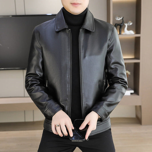 🔥2025 HOT SALE🔥Men's Fashion Casual Sheepskin Slim Fit Jacket🧥