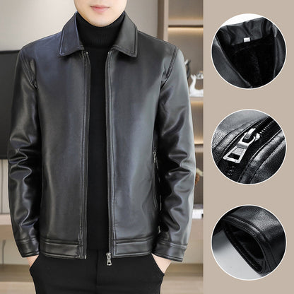 🔥2025 HOT SALE🔥Men's Fashion Casual Sheepskin Slim Fit Jacket🧥