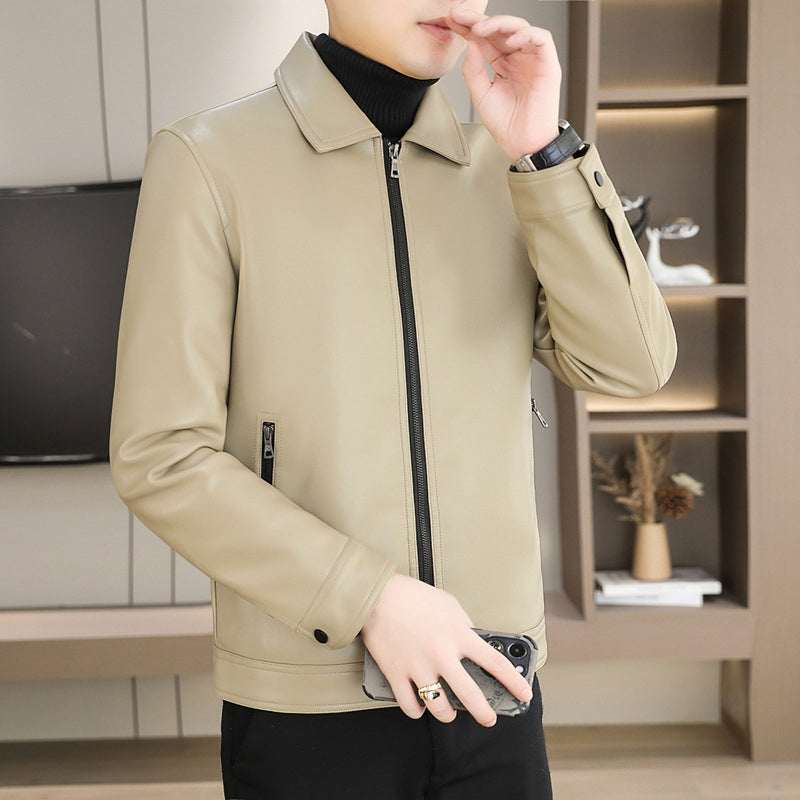 🔥2025 HOT SALE🔥Men's Fashion Casual Sheepskin Slim Fit Jacket🧥