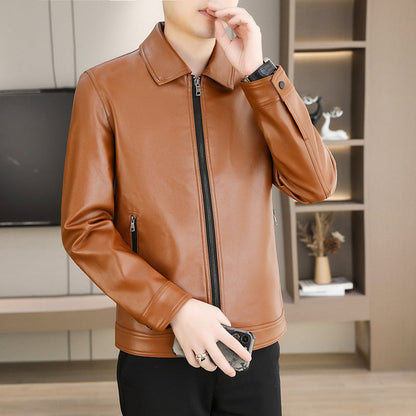 🔥2025 HOT SALE🔥Men's Fashion Casual Sheepskin Slim Fit Jacket🧥