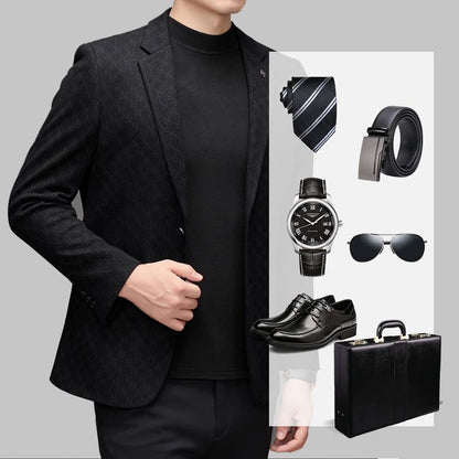 🔥High-end Series🔥Men's High-end Textured Casual Lapel Suit👔