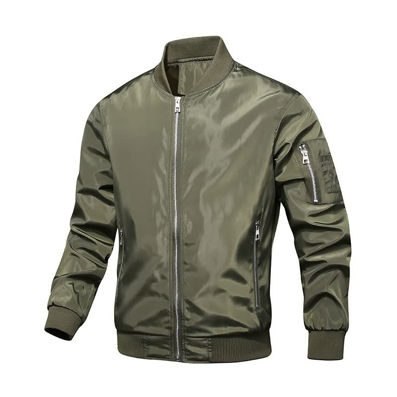 Men's Fashion Casual Solid Jacket