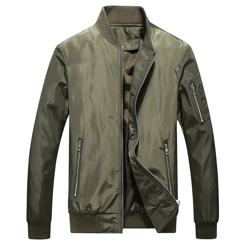 Men's Fashion Casual Solid Jacket