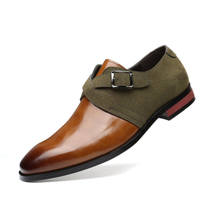 Men's Fashion Color-Block Leather Shoes