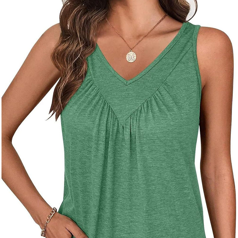 🎉2025 New Products Hot Sale✨Women's V-Neck Sleeveless Tank Top