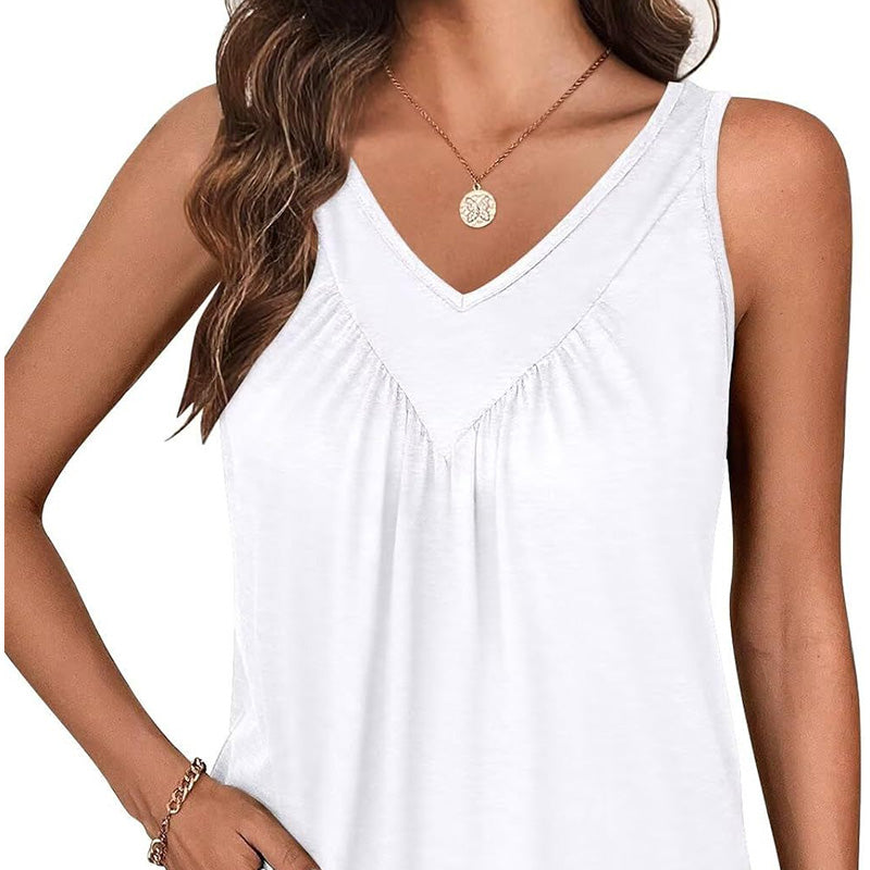 🎉2025 New Products Hot Sale✨Women's V-Neck Sleeveless Tank Top