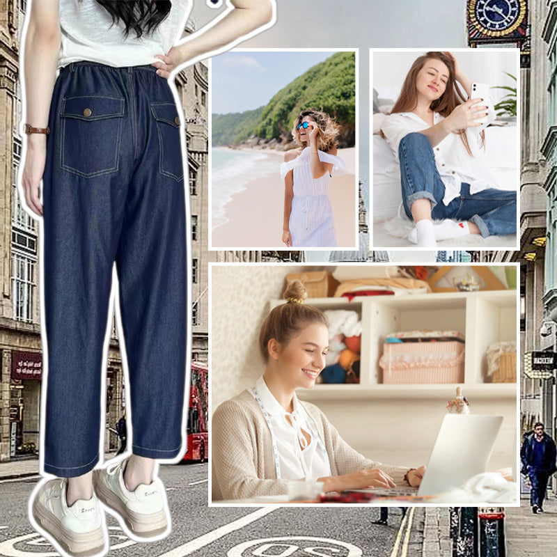 Women’s Soft Denim Harem Pants