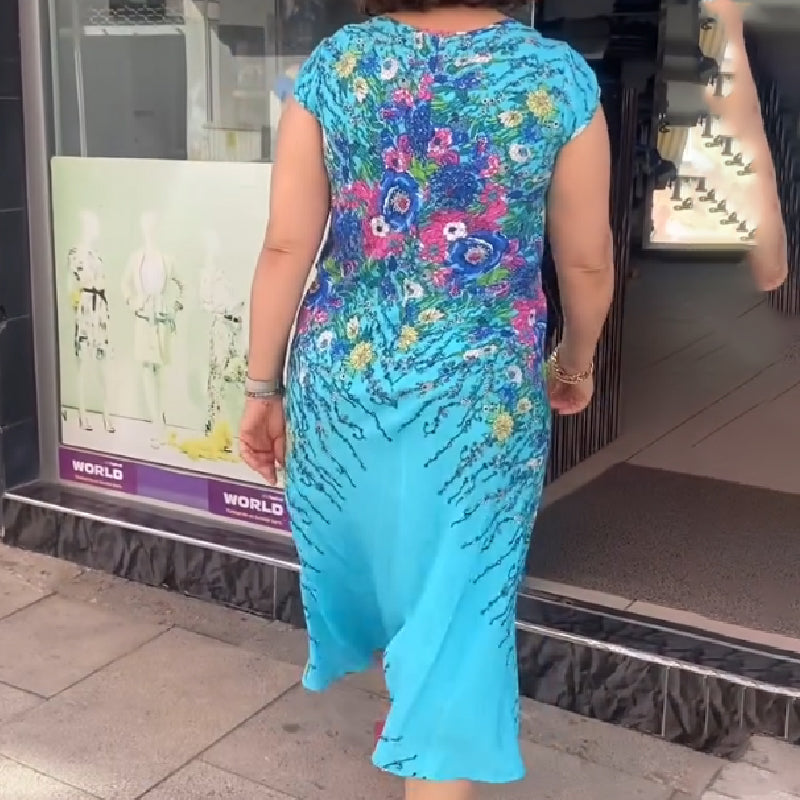 ✨Hot Sale 49% Off🌸Women's Printed Flowy V-neck Dress
