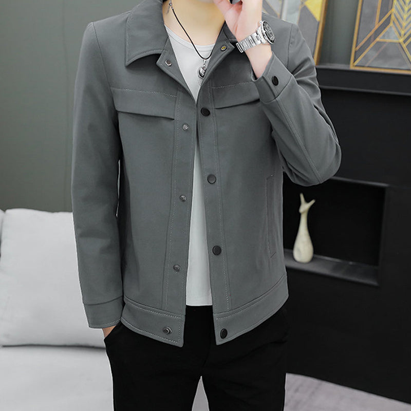 Men's Fashion Leisure Lapel Collar Jacket
