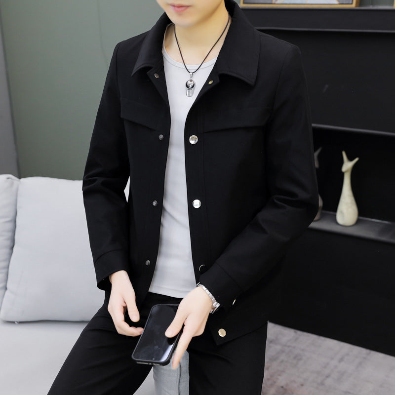 Men's Fashion Leisure Lapel Collar Jacket