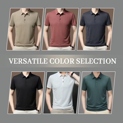 2025 New Arrivals✨Men's Breathable Cool Lapel Short Sleeve T-Shirt