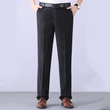 Men's Classic Comfortable High-Waist Straight-Cut Trousers
