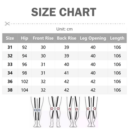 Men's Classic Comfortable High-Waist Straight-Cut Trousers