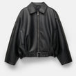 Dames Vintage Losse PU Leren Jas