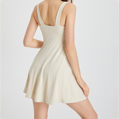 ✨New for Summer 👗Women’s Casual Yoga Dress with Built-in Bra and Shorts