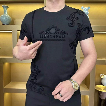 Men's Casual Business Round Neck Short Sleeve T-Shirt（50% OFF）