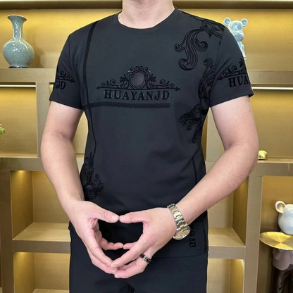 Men's Casual Business Round Neck Short Sleeve T-Shirt（50% OFF）