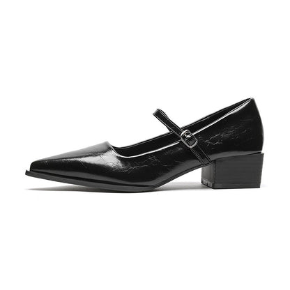 Women's Elegant Pointed Toe Square Heel Sandals