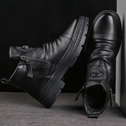 🔥 Men’s Classic Casual Side-zip Leather Boots-[Best Gift]