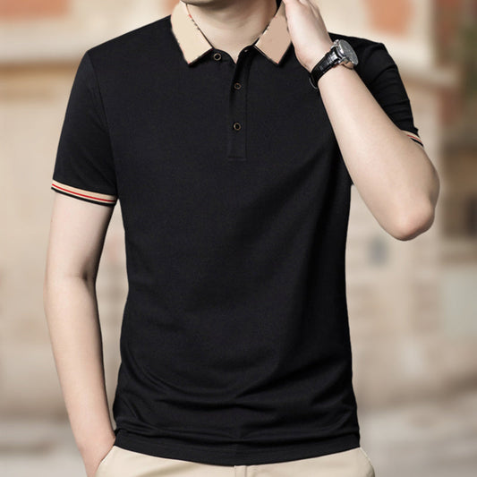 Men's Business Casual Short-Sleeve Collared Shirt