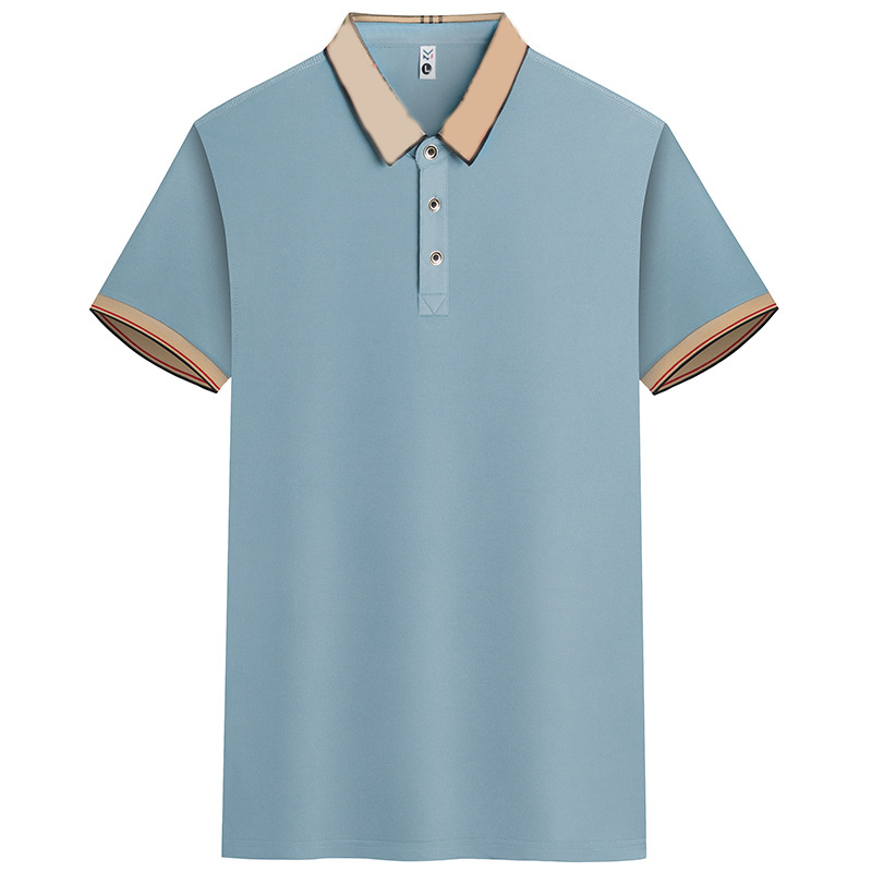 Men's Business Casual Short-Sleeve Collared Shirt