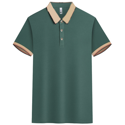 Men's Business Casual Short-Sleeve Collared Shirt
