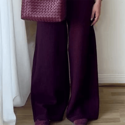 Women's Round Neck Button Down Sleeveless Vest & Pants Set