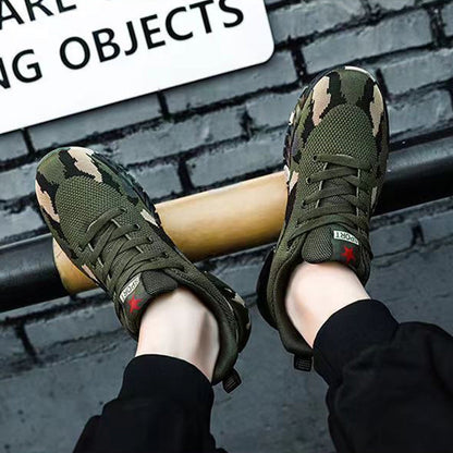 Men’s Rugged Camo Work Sneakers