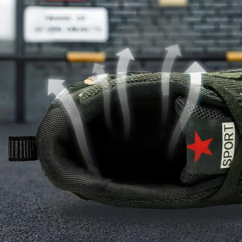 Men’s Rugged Camo Work Sneakers