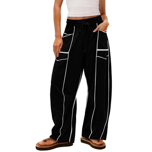 🎁New Arrival-50% Off👖Women's Casual Loose Drawstring Wide-Leg Pants