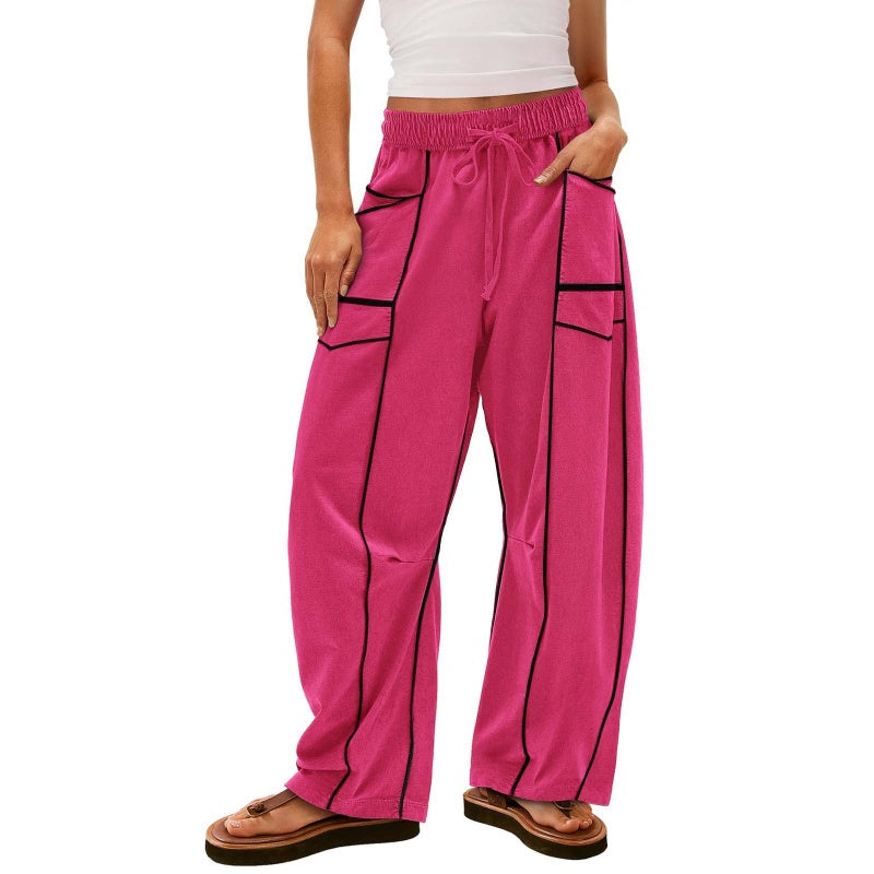 🎁New Arrival-50% Off👖Women's Casual Loose Drawstring Wide-Leg Pants