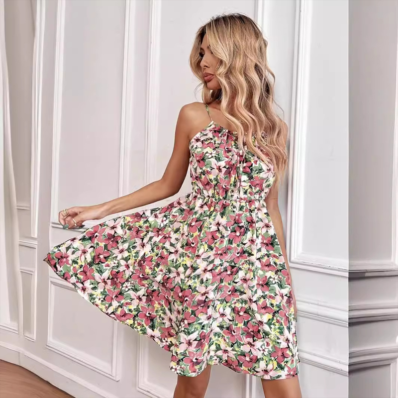 Women’s Floral Spaghetti Strap Dress