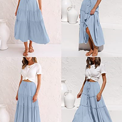 Boho Pleated Skirt