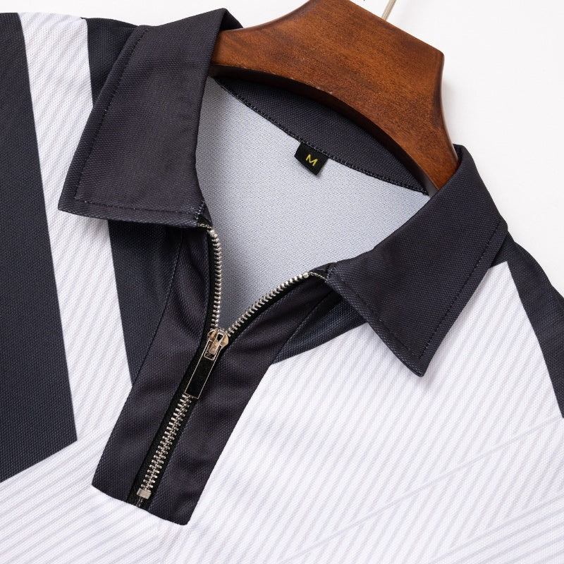Men's Fashion Breathable Quarter-Zip T-Shirt