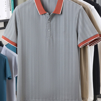 Men’s Fashion Color-Blocking Shirt