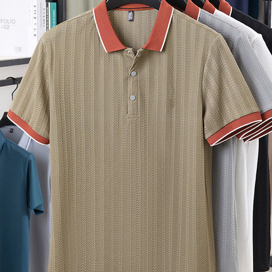Men’s Fashion Color-Blocking Shirt