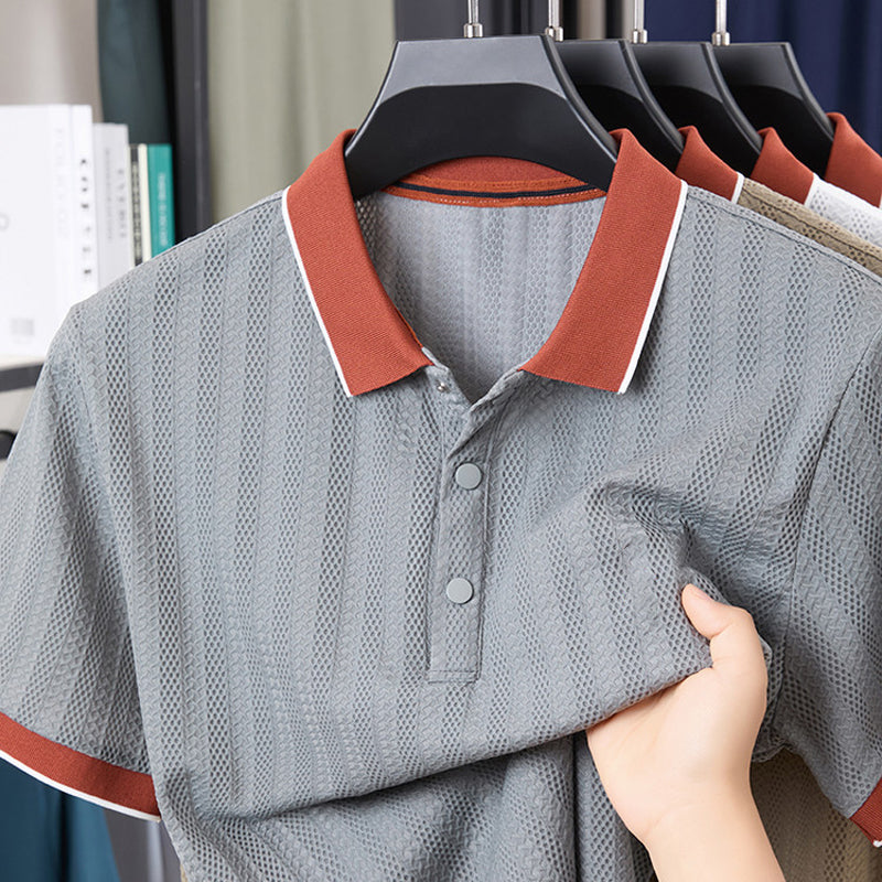 Men’s Fashion Color-Blocking Shirt