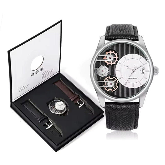 💎Men's Fashion Watch & Straps Gift Box Set
