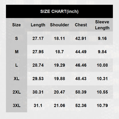 Men's Slim Cut-out Print Short Sleeve Shirt