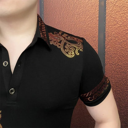 Men's Fashion Lapel 3-Button T-Shirt（50% OFF）
