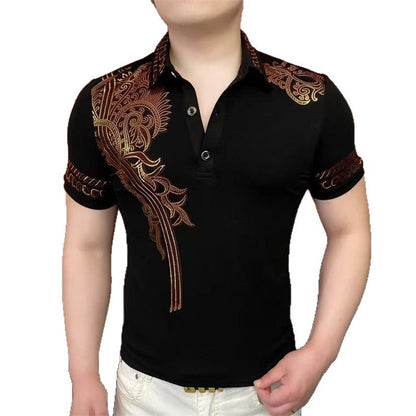 Men's Fashion Lapel 3-Button T-Shirt（50% OFF）