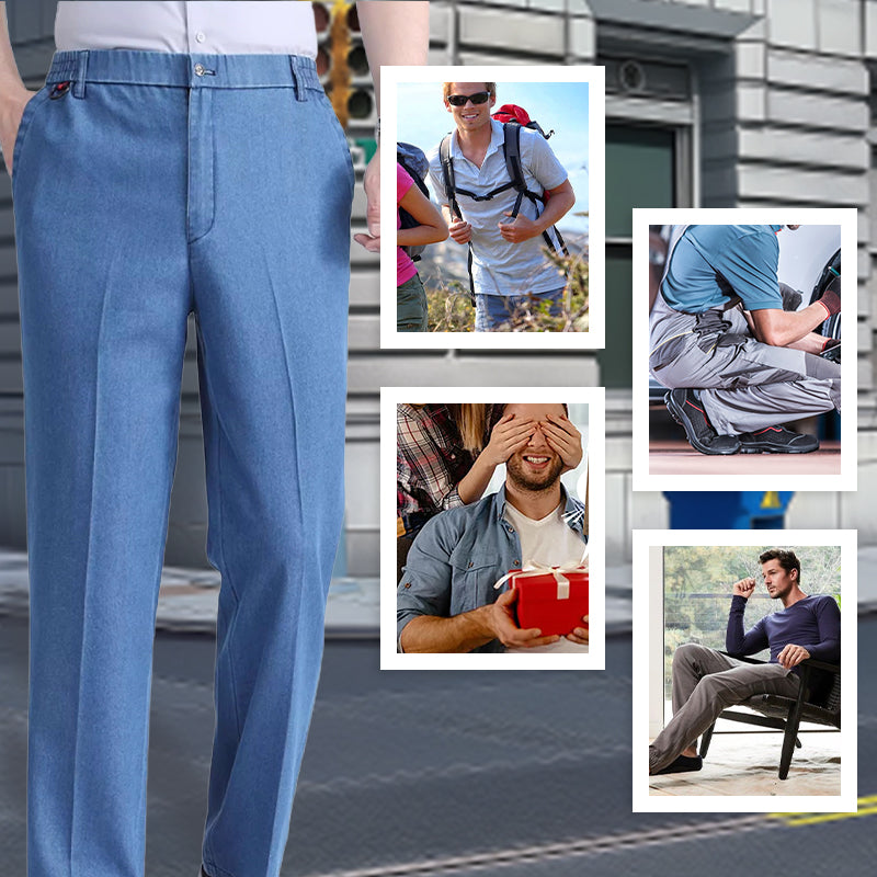 ✨New Arrival 60% Sale✨Men's Comfortable Stretchy Jeans with Elastic Waist