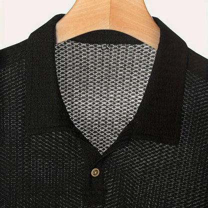 🌿Men's Knit Short Sleeve Shirt - Super Comfortable