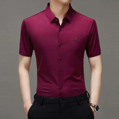 🔥HOT SALE🔥Men's Summer Subtle Pattern Short-Sleeve Shirt