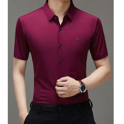 🔥HOT SALE🔥Men's Summer Subtle Pattern Short-Sleeve Shirt