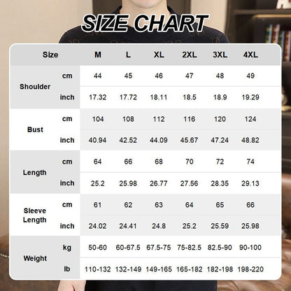 Men's Casual Jacquard Round Neck Sweater