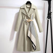 [warm gift] Women’s Elegant Belted Trench Coat