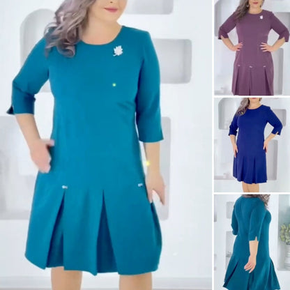 Women's Plus Size A-Line Work Dress