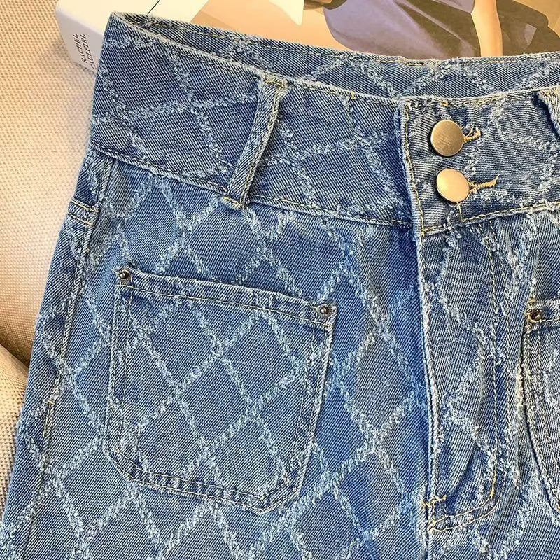 Women's Vintage Trendy High-Waisted Denim Jeans